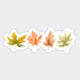 leaves changing color Sticker